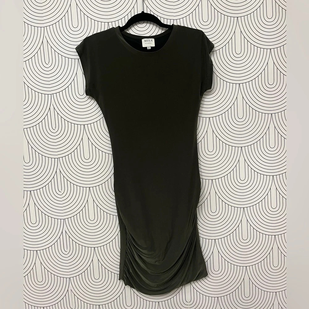 MISA Los Angeles Cyan Green Bodycon Dress size XS